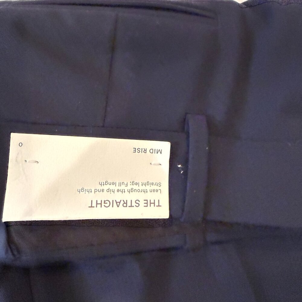 Ann Taylor Women's Straight Leg Pants in Navy - Picture 3 of 5